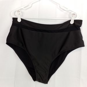 Shein solid black bikini bottoms